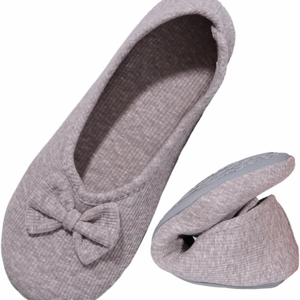 Women's Memory Foam Clog Slippers Lightweight Terry Cloth Indoor House Shoes
